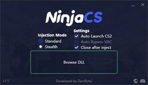 CSGO2·Ninja注入器绕过VAC绕过隐形注入